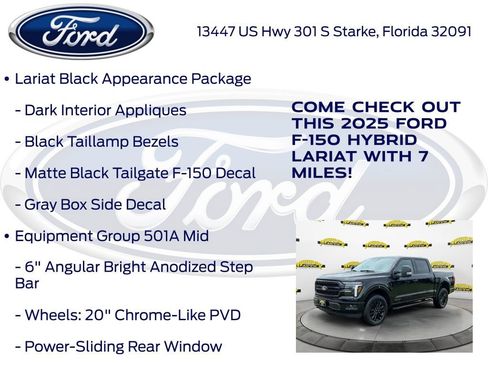 New 2025 Ford F150 Lariat w/ Equipment Group 501A Mid image 20