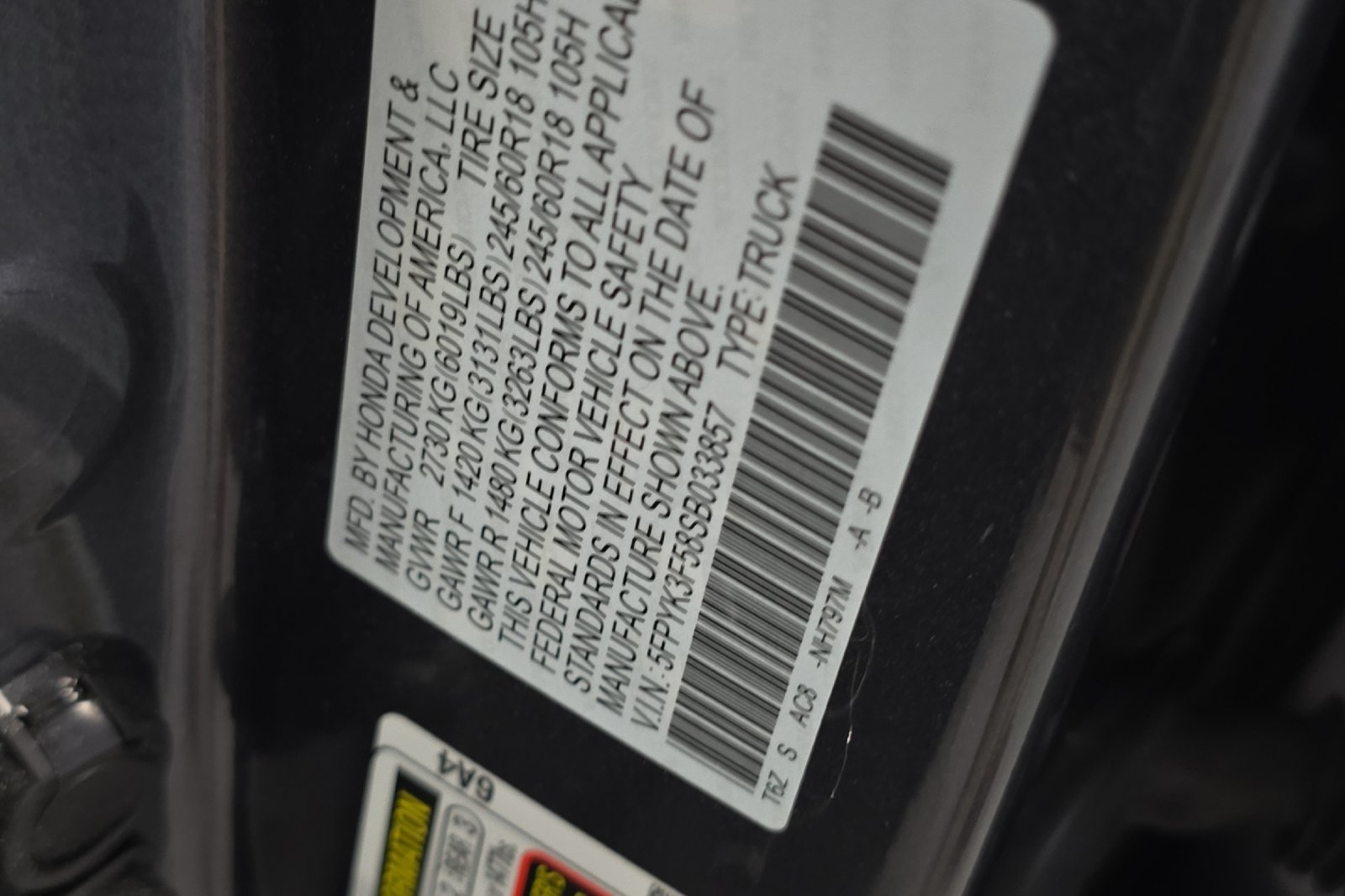 Used 2025 Honda Ridgeline RTL image 26