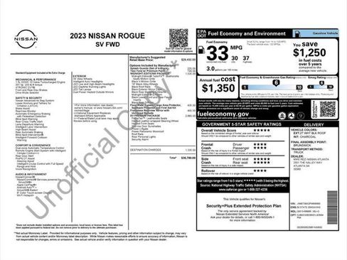 Used 2023 Nissan Rogue SV w/ SV Premium B Package FWD image 2