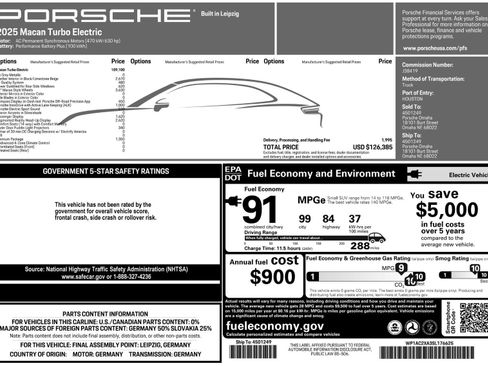 New 2025 Porsche Macan Turbo Electric image 60