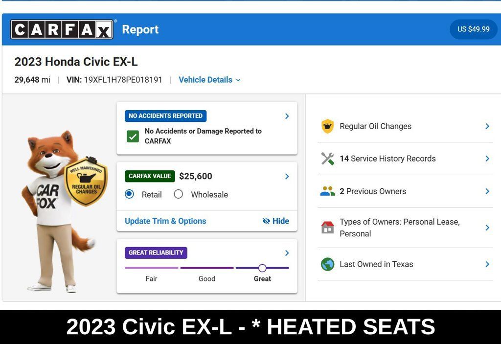 Used 2023 Honda Civic EX-L image 9