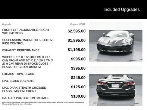 Used 2023 Chevrolet Corvette Stingray Premium Conv w/ Battery Protection Package RWD image 9