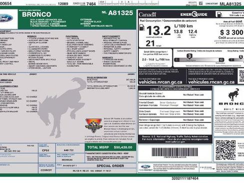 Certified 2021 Ford Bronco Black Diamond AWD/4WD image 5