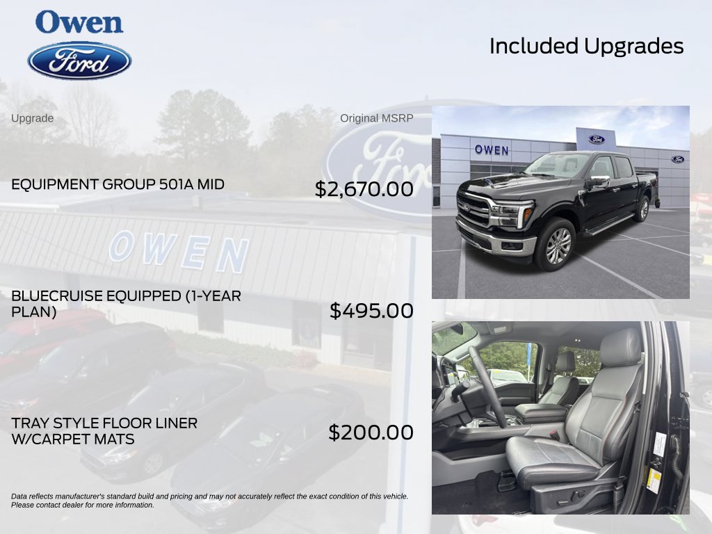 Used 2025 Ford F150 Lariat w/ Equipment Group 501A Mid AWD/4WD image 4