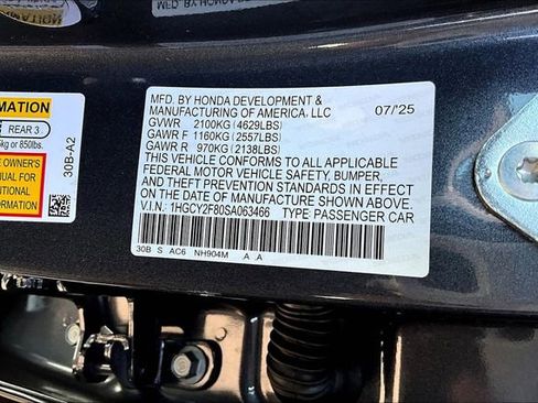 New 2025 Honda Accord Touring image 27