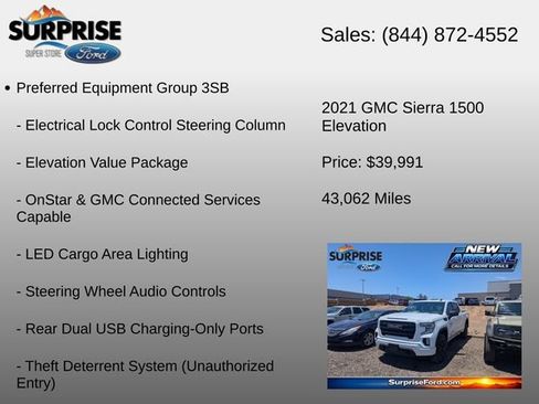 Used 2021 GMC Sierra 1500 Elevation w/ X31 Off-Road Package AWD/4WD image 18