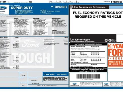 Used 2015 Ford F250 Platinum w/ FX4 Off-Road Package AWD/4WD image 22