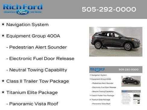 Used 2021 Ford Escape Titanium w/ Titanium Elite Package AWD/4WD image 13