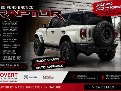 Used 2025 Ford Bronco Raptor w/ Interior Carbon Fiber Pack AWD/4WD image 11