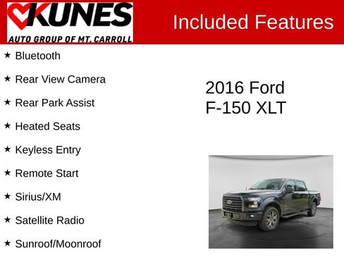 Used 2016 Ford F150 XLT w/ Equipment Group 302A Luxury AWD/4WD image 3
