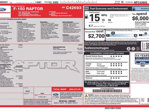 Used 2021 Ford F150 Raptor w/ Raptor 37 Performance Package image 29