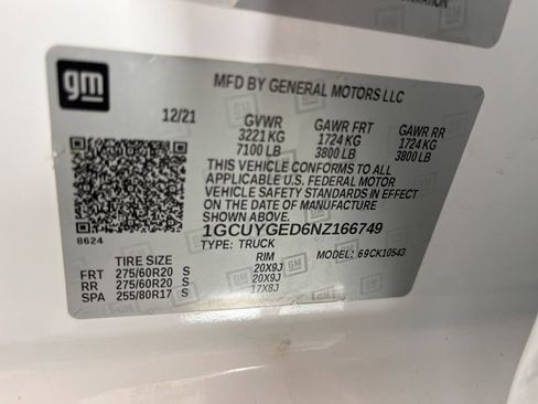 Used 2022 Chevrolet Silverado 1500 LTZ w/ Safety Package II image 35