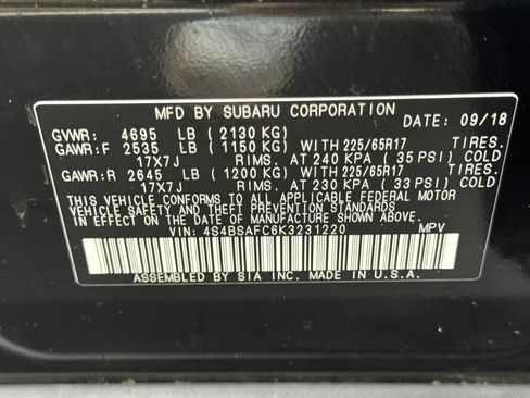 Used 2019 Subaru Outback 2.5i Premium image 29