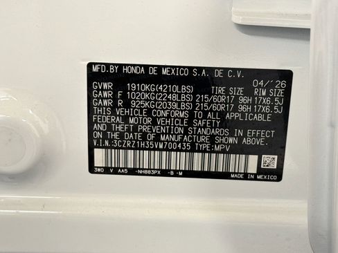 New 2027 Honda HR-V LX image 19