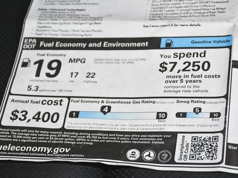 Used 2024 Lexus LX 600 F Sport image 87