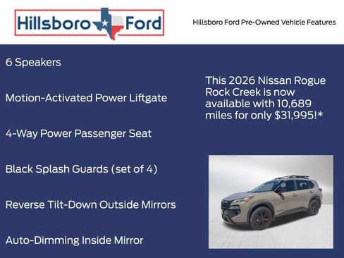 Used 2026 Nissan Rogue SV w/ Rock Creek Premium Package AWD/4WD image 9
