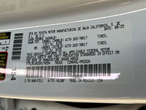 New 2025 Toyota Tacoma TRD Off-Road w/ TRD Off Road Upgrade Package image 26