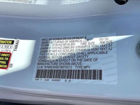 New 2026 Honda Odyssey EX-L image 22