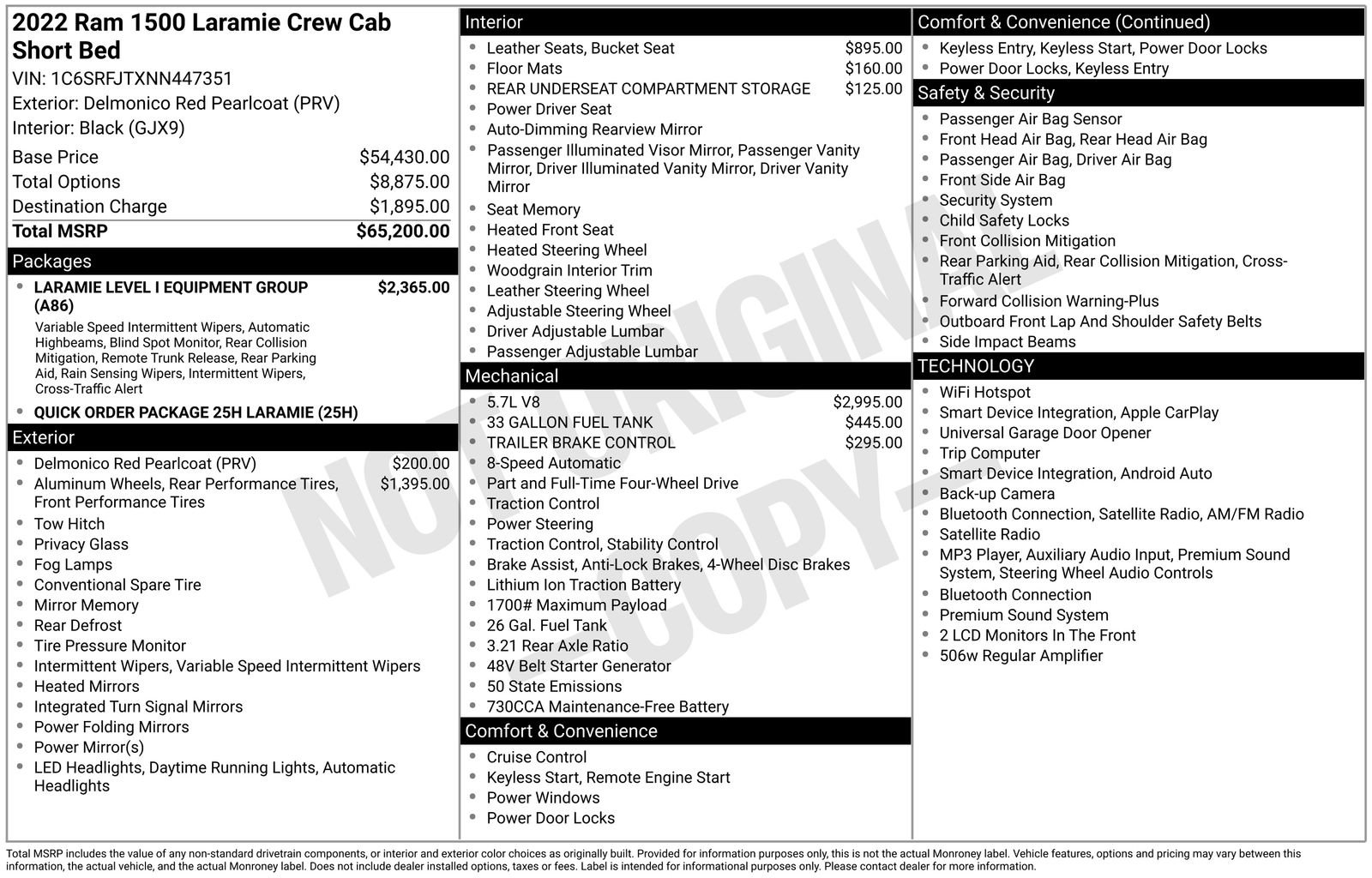 Used 2022 RAM 1500 Laramie AWD/4WD image 37