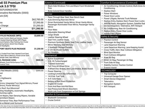 Certified 2025 Audi S5 Premium Plus w/ Premium Plus Package AWD/4WD image 45