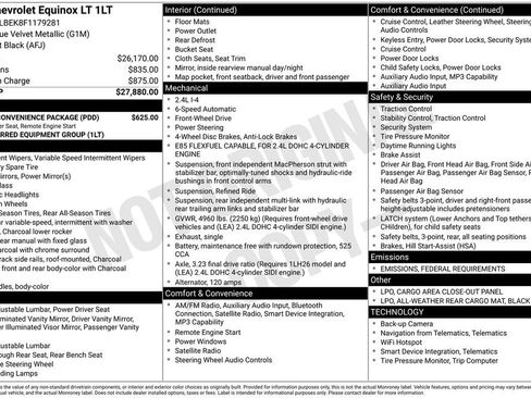 Used 2015 Chevrolet Equinox LT w/ Driver Convenience Package image 28