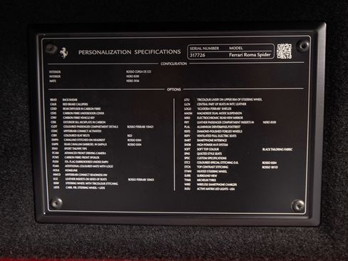 Certified 2025 Ferrari Roma Spider RWD image 33