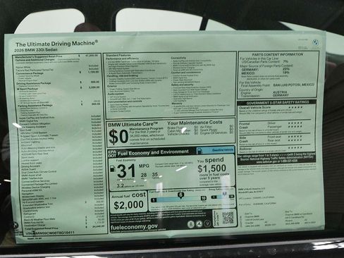 Used 2026 BMW 330i Sedan w/ M Sport Package image 16