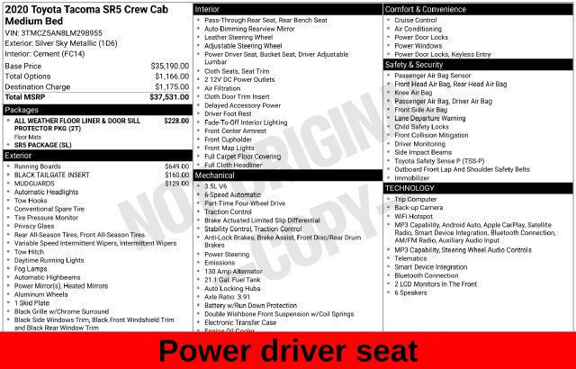 Used 2020 Toyota Tacoma SR5 AWD/4WD image 20
