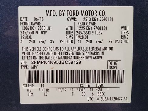 Used 2018 Ford Edge Titanium w/ Technology Package AWD/4WD image 33