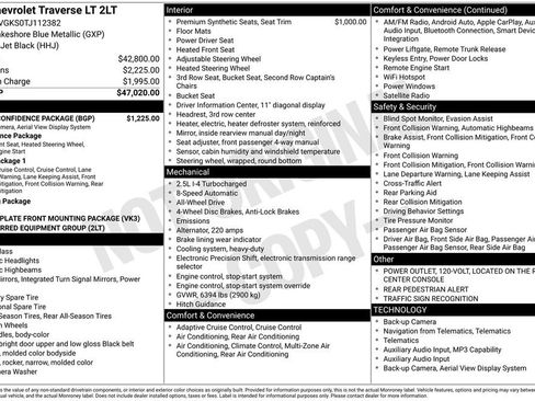 Certified 2026 Chevrolet Traverse LT w/ Driver Confidence Package AWD/4WD image 3