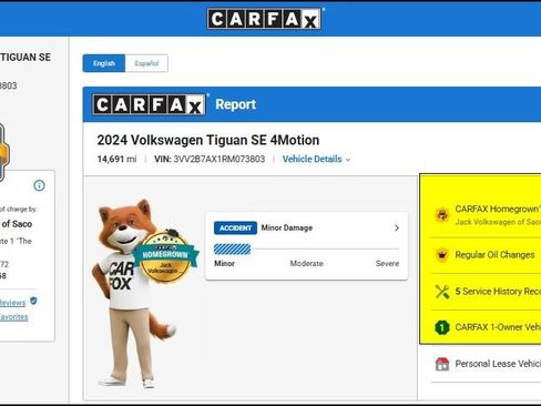 Used 2024 Volkswagen Tiguan SE AWD/4WD image 11