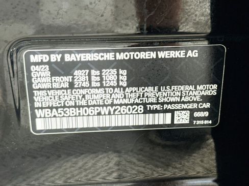 Used 2023 BMW 530i w/ Convenience Package RWD image 40