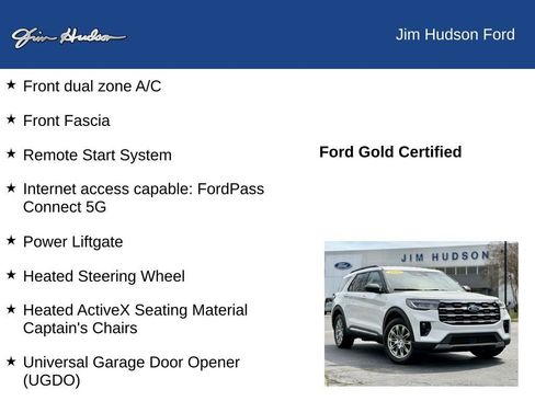 Certified 2025 Ford Explorer Active w/ Active Comfort Package image 13