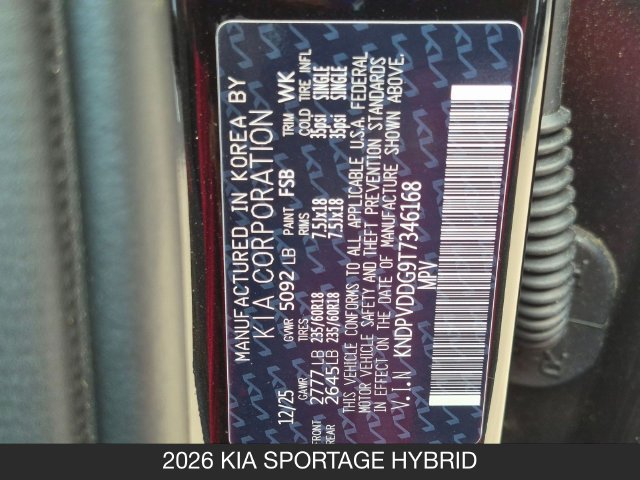 Used 2026 Kia Sportage EX w/ EX Panoramic Sunroof Package AWD/4WD image 30
