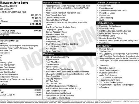 Used 2016 Volkswagen Jetta Sport w/ Lighting Package FWD image 17