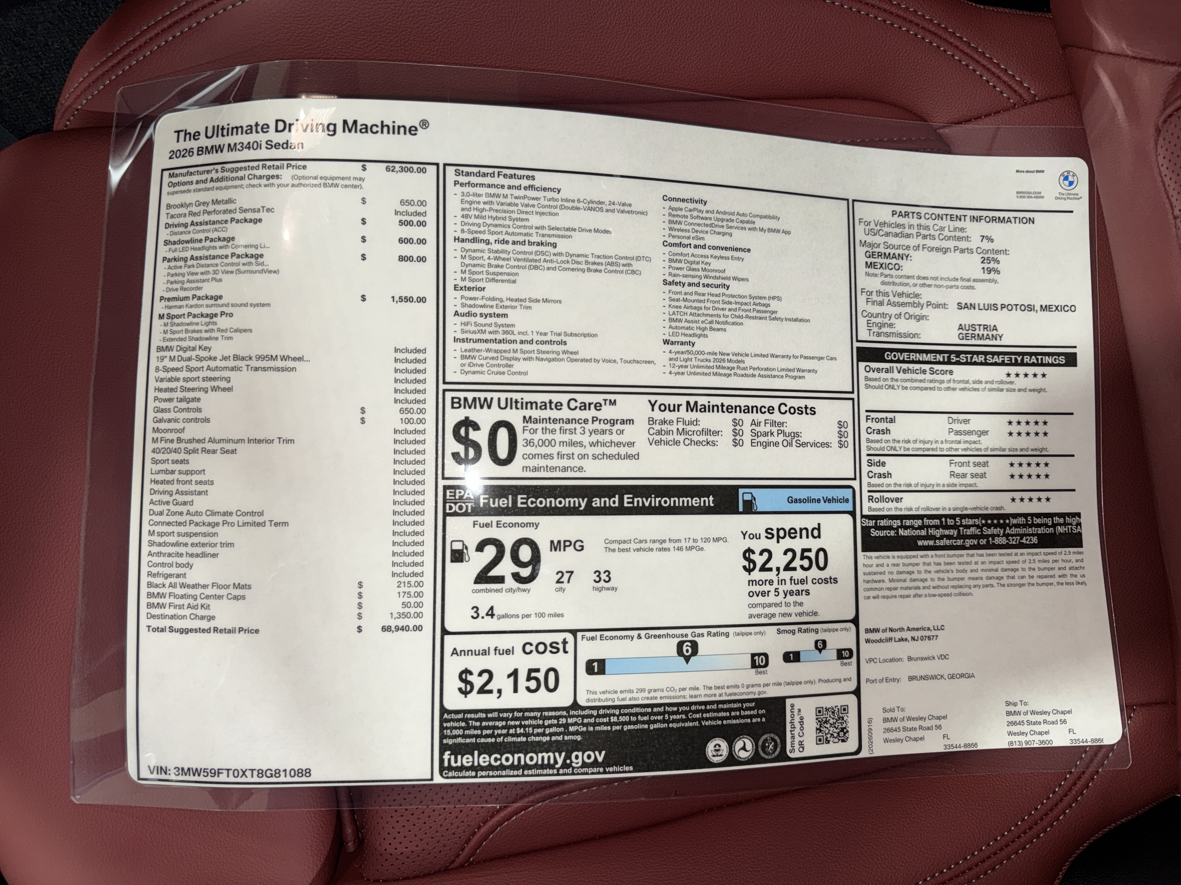 New 2026 BMW M340i w/ Premium Package RWD image 26