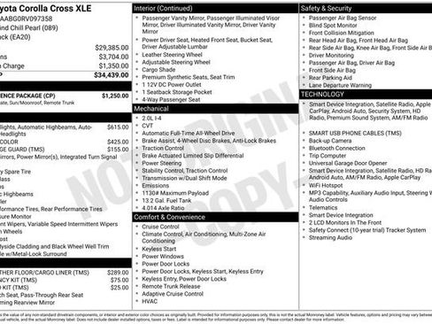 Used 2024 Toyota Corolla Cross XLE w/ Convenience Package AWD/4WD image 15
