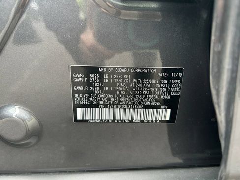 Used 2020 Subaru Outback Onyx Edition XT w/ Popular Package #2 AWD/4WD image 37