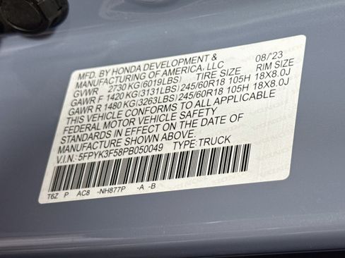 Used 2023 Honda Ridgeline RTL image 40