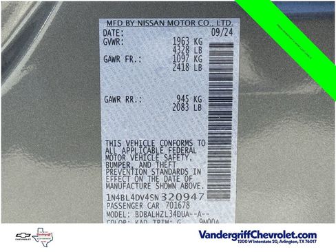 Used 2025 Nissan Altima 2.5 SV FWD image 26