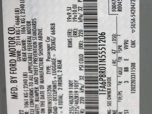 Used 2022 Ford Mustang Mach 1 w/ Equipment Group 700A image 41