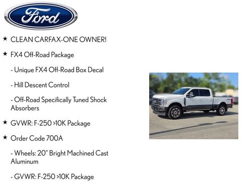 Used 2025 Ford F250 King Ranch w/ FX4 Off-Road Package AWD/4WD image 4
