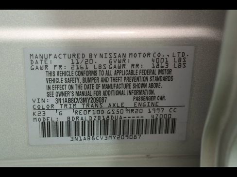 Used 2021 Nissan Sentra SV w/ Trunk Package FWD image 28