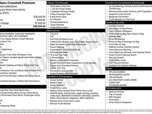 Used 2024 Subaru Crosstrek 2.0i Premium image 10