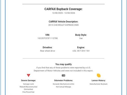 Used 2015 Chevrolet Express 3500 image 39