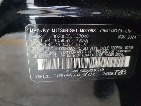 Used 2024 Mitsubishi Mirage ES FWD image 33