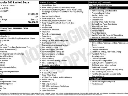Used 2013 Chrysler 200 Limited image 7