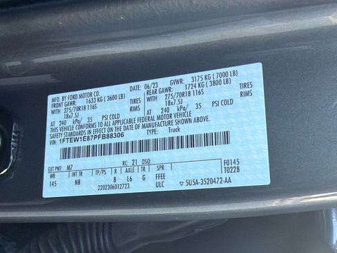 Certified 2023 Ford F150 Tremor w/ Equipment Group 402A High AWD/4WD image 25