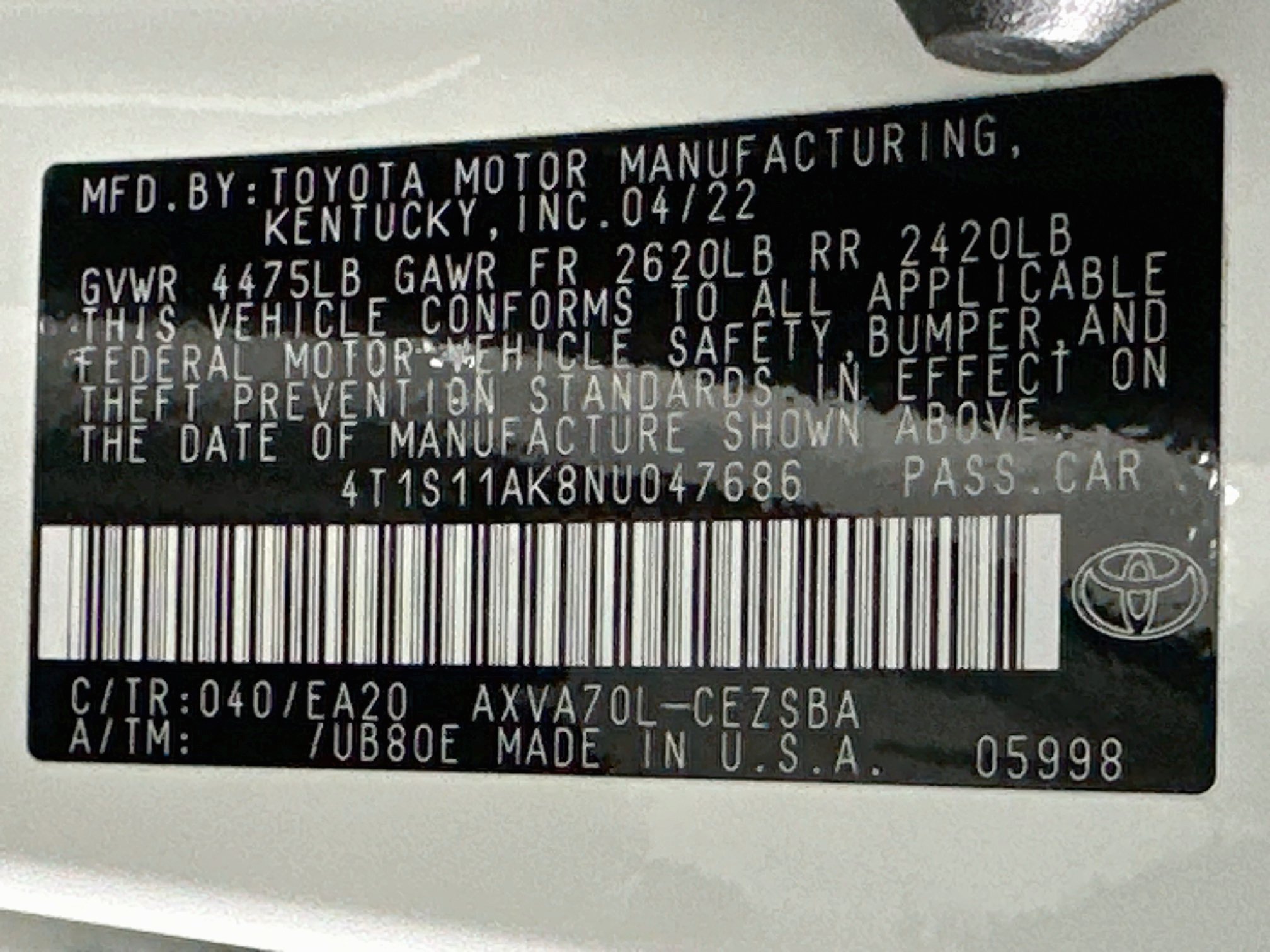 Used 2022 Toyota Camry SE w/ Audio Upgrade Package FWD image 12