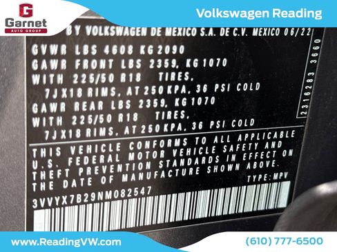 Certified 2022 Volkswagen Taos SE w/ Driver Assistance Package image 18